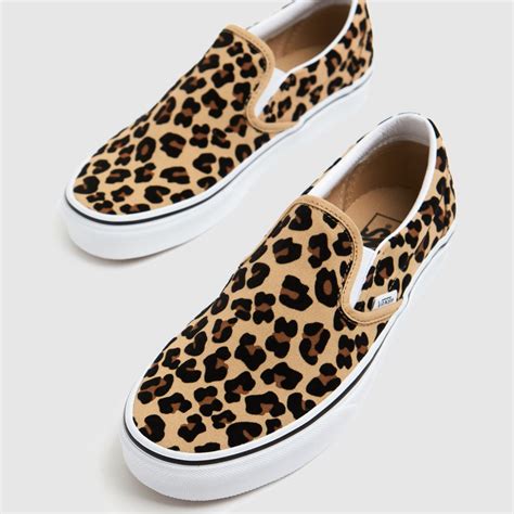 vans cheetah print slip on
